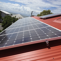 5kw of Solar panels facing North